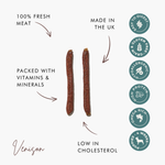 100% British Venison Sausages | Premium, Healthy Treats for Dogs The Stately Hound