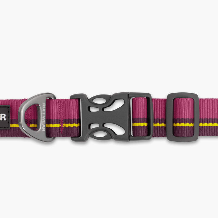Ruffwear Flat Out Dog Collar in Wildflower Horizon: Durable, Weather-Resistant Collar