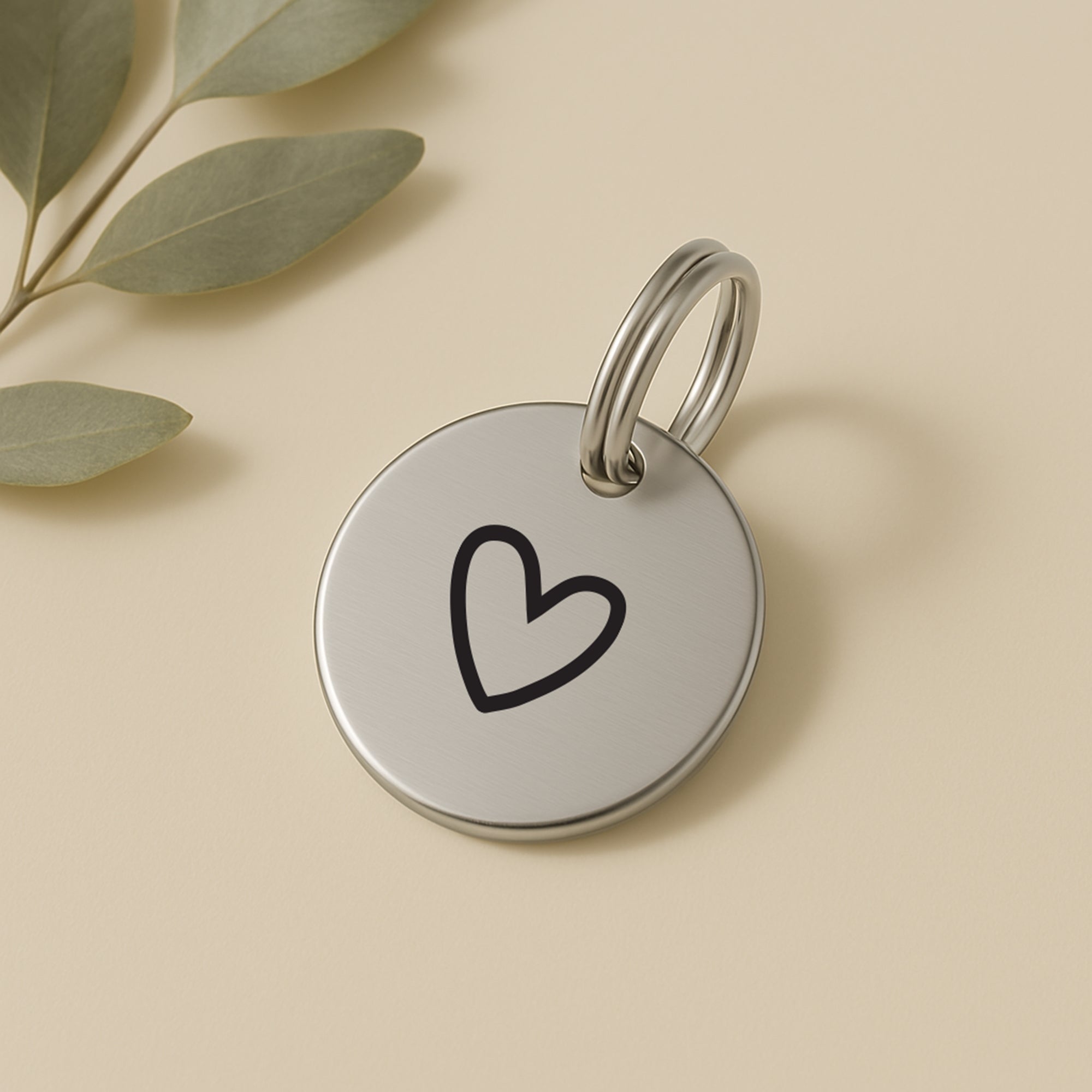 Custom Silver Stainless Steel Dog Tag – Personalised with Your Choice of Symbol The Stately Hound