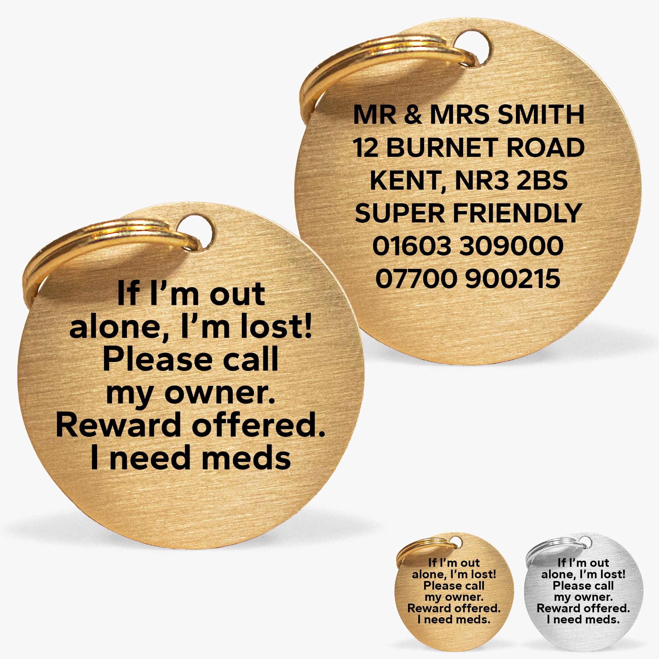 Personalised Dog ID Tags Premium Pet Tags UK Made