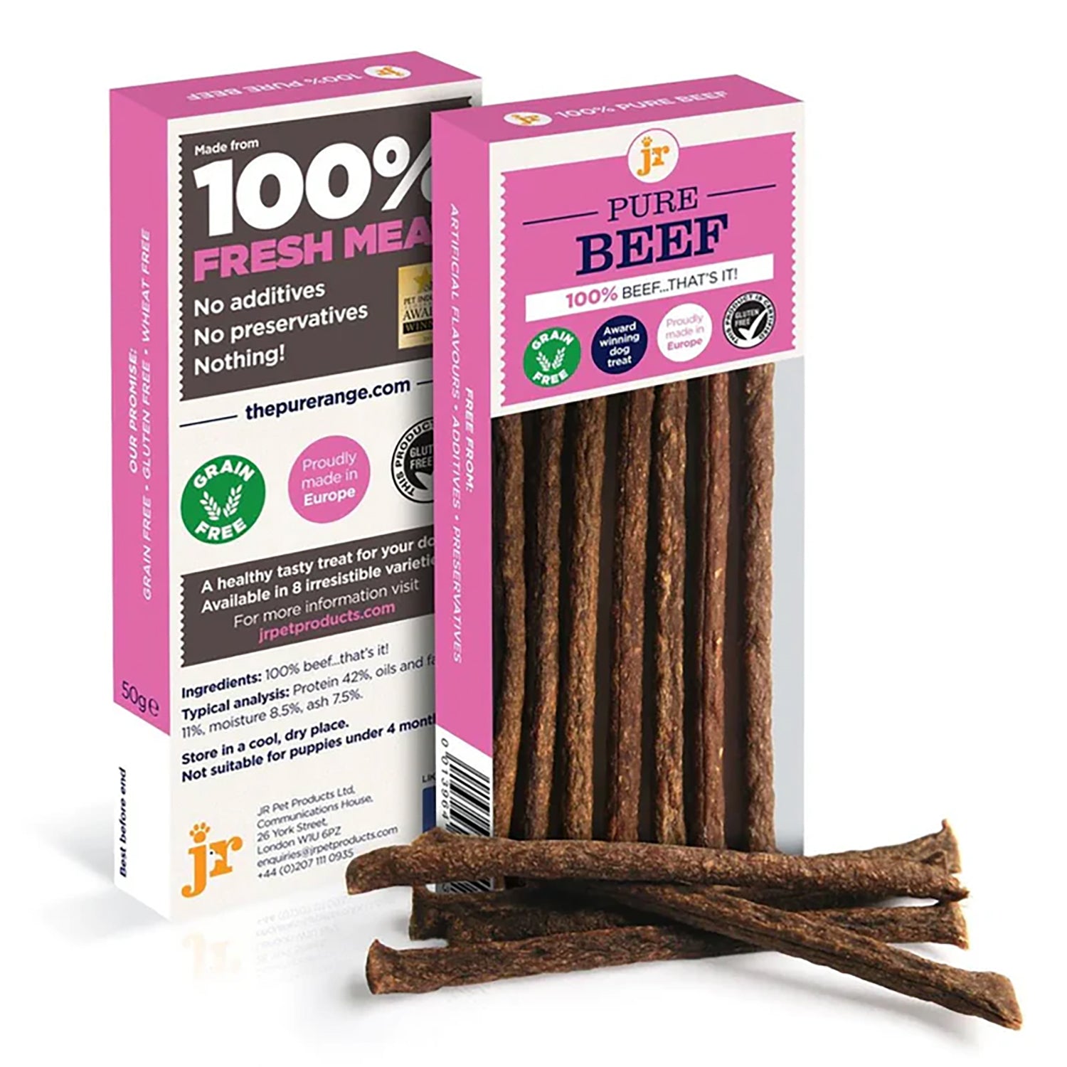 JR Pet Pure Beef Sticks – 100% Natural, Grain-Free Dog Treats The Stately Hound