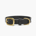Midnight Black Leather Dog Collar – Stylish & Comfortable The Stately Hound
