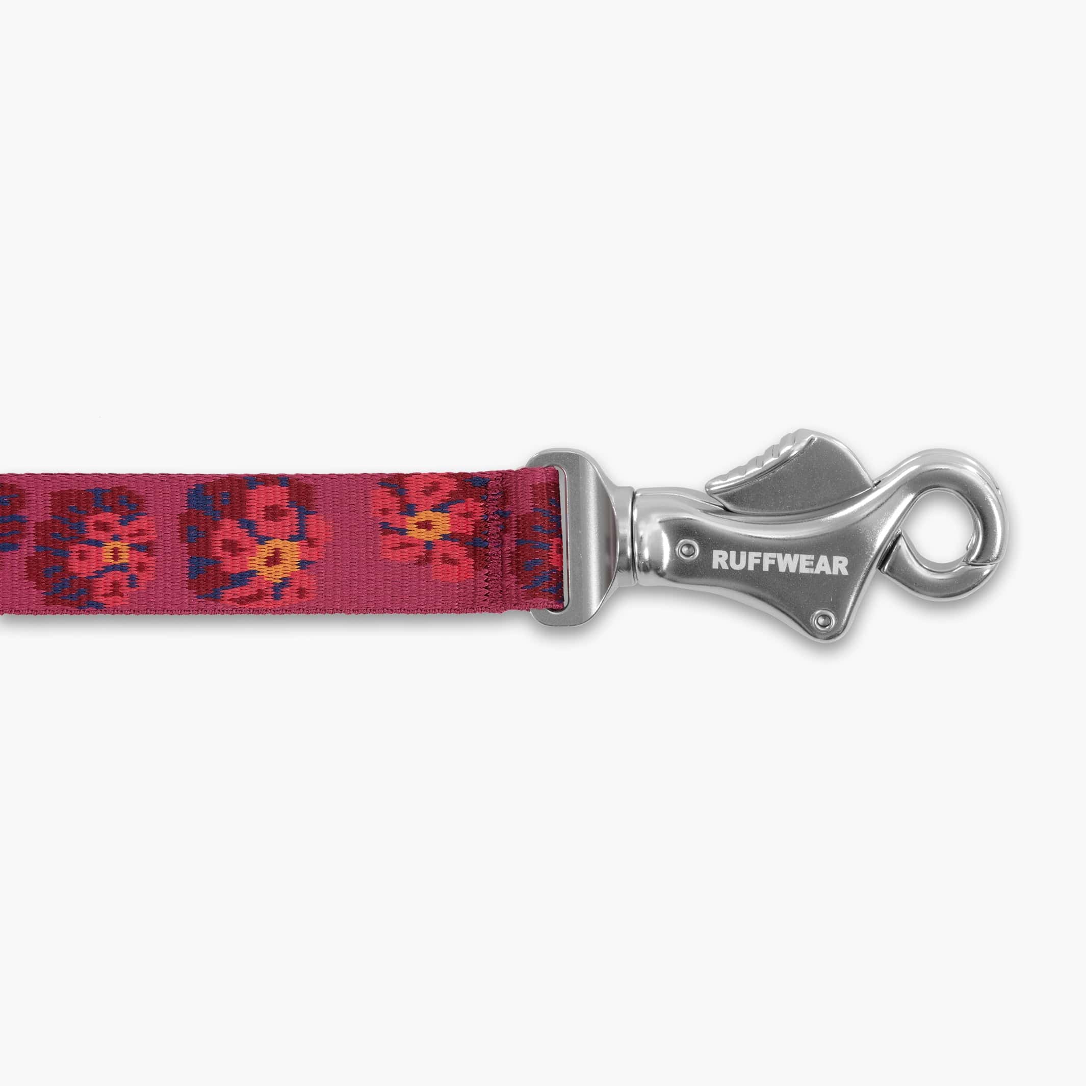 Ruffwear Flat Out Adjustable Alpenglow Burst Dog Lead – Durable & Versatile for Everyday Adventures The Stately Hound