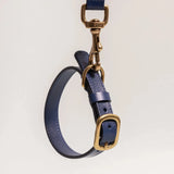 Sapphire Blue Leather Dog Collar – Luxury for Your Pet The Stately Hound