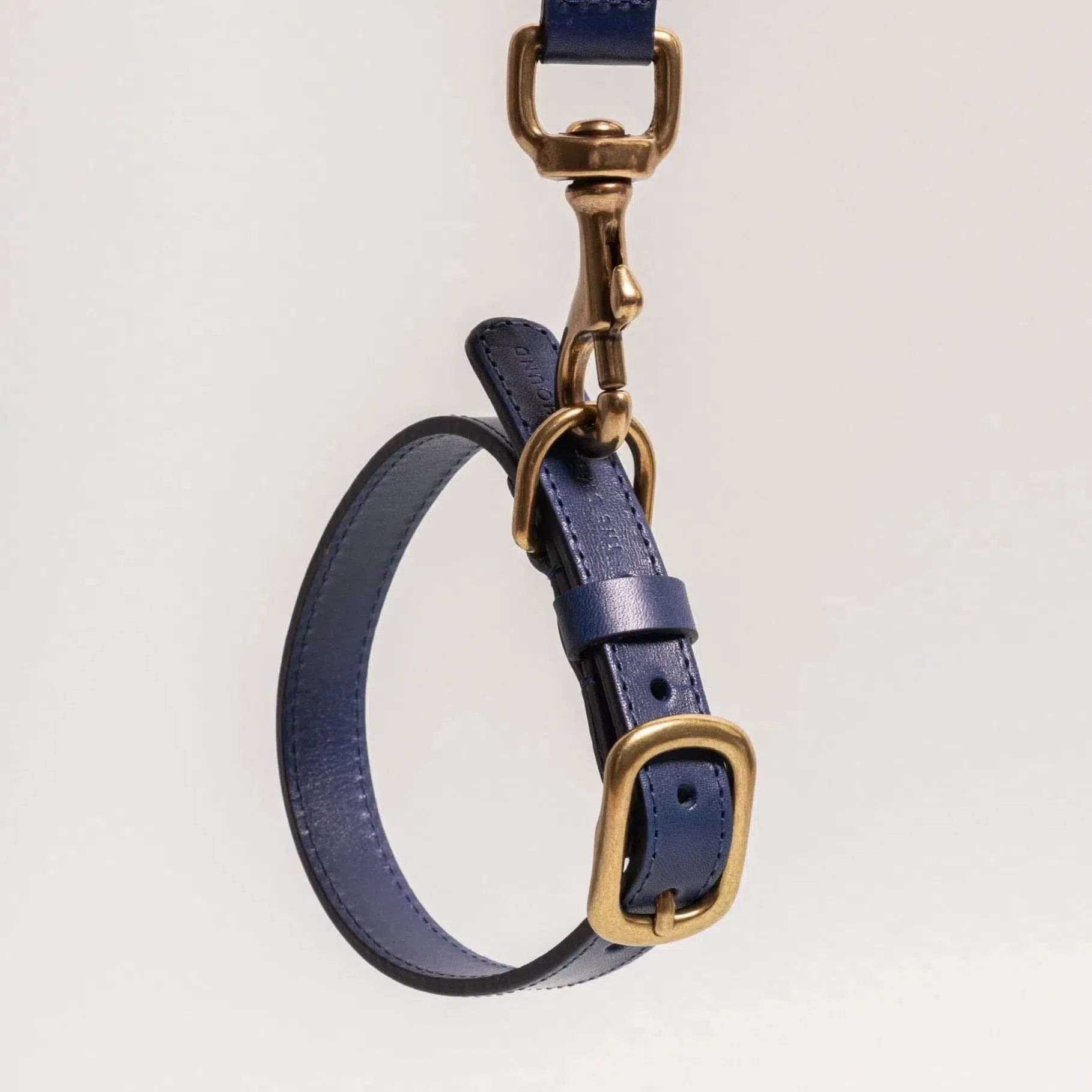 Sapphire Blue Leather Dog Collar – Luxury for Your Pet The Stately Hound