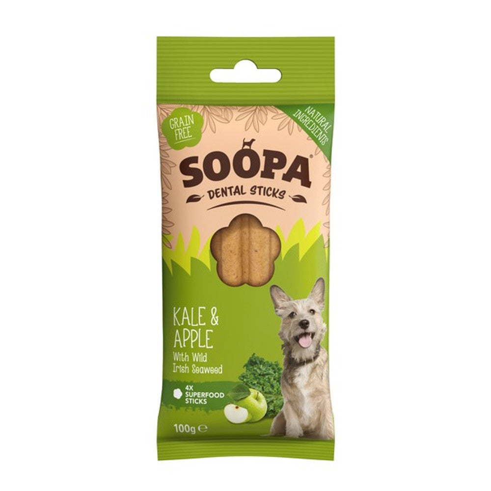 Soopa Kale & Apple Dental Sticks - Natural Dog Treats The Stately Hound