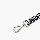 Geometric Print Dog Lead in Black & White The Stately Hound