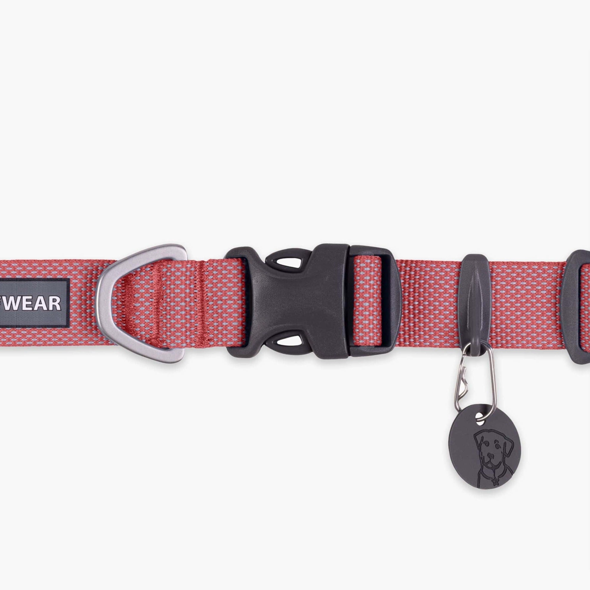 Ruffwear Hi & Light Salmon Pink Dog Collar – Ultralight & Durable for Active Dogs The Stately Hound