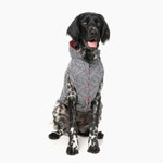 Flipside Rainproof Reversible Dog Coat in Red, Black & White The Stately Hound