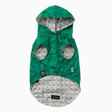 Flipside Rainproof Reversible Dog Coat in Green / Beige The Stately Hound