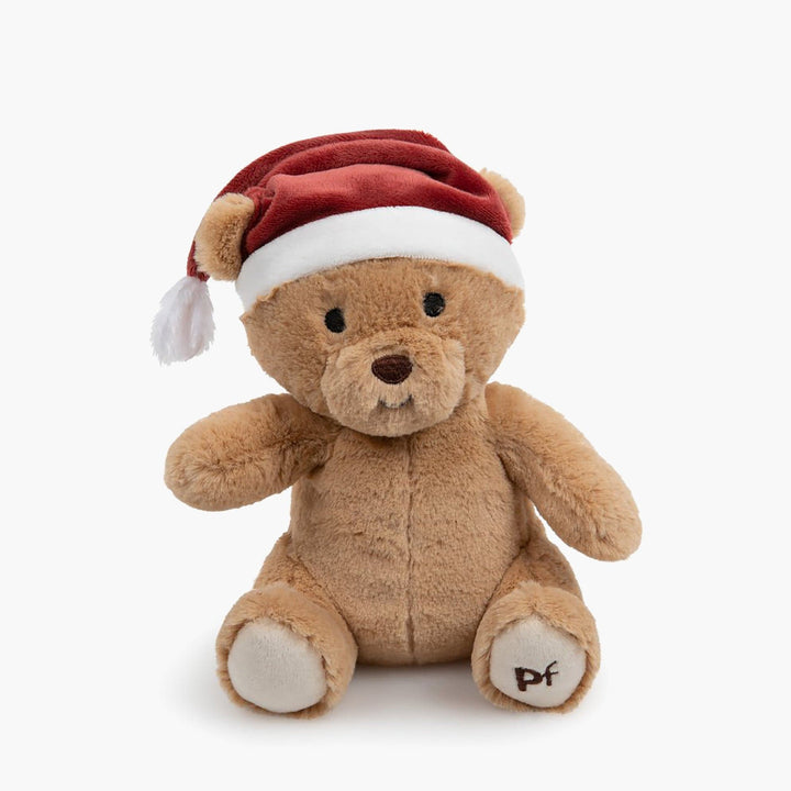 Festive Plush Teddy Bear Dog Toy: Your Dog's Cozy Christmas Buddy