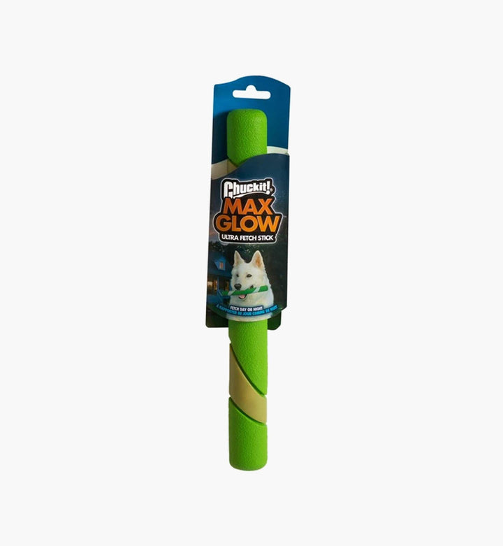 Chuckit! Max Glow Ultra Fetch Stick - Lighten Up Your Pup's Night Time Fun!