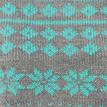 Classic Fair Isle Dog Jumper in Grey and Teal The Stately Hound