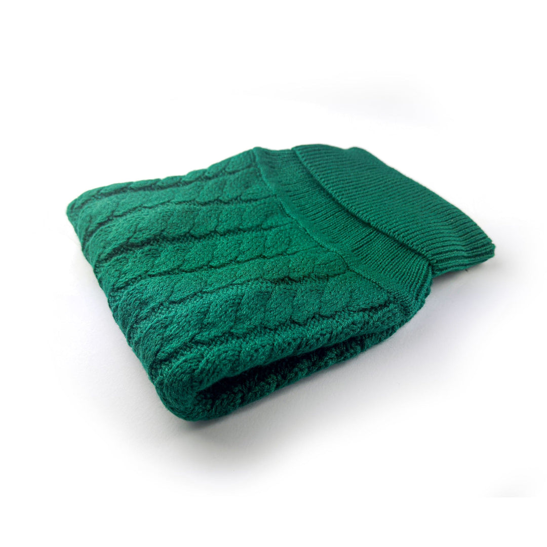 Fern Green Cable Knit Dog Jumper - The Rascal