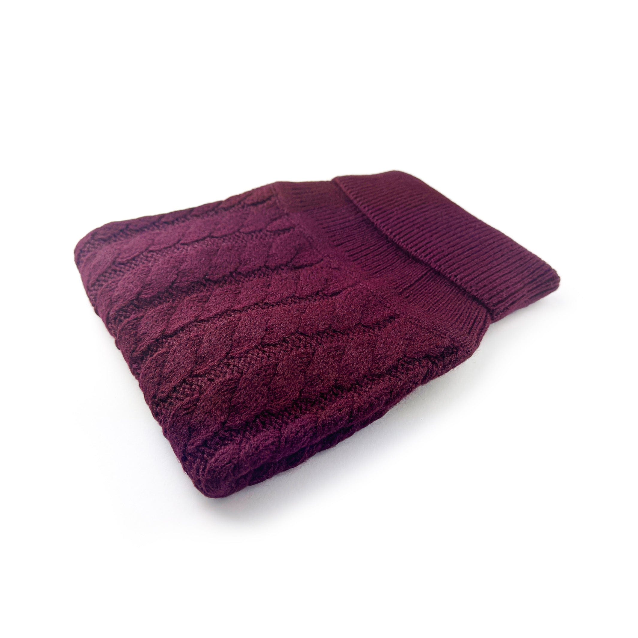 Burgundy Red Cable-Knit Dog Jumper. The Rascal - Soft, Durable, and Stylish The Stately Hound