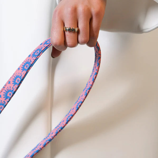 Hiro + Wolf Nebula Pink & Blue Leather-Free Dog Lead, 100 cm