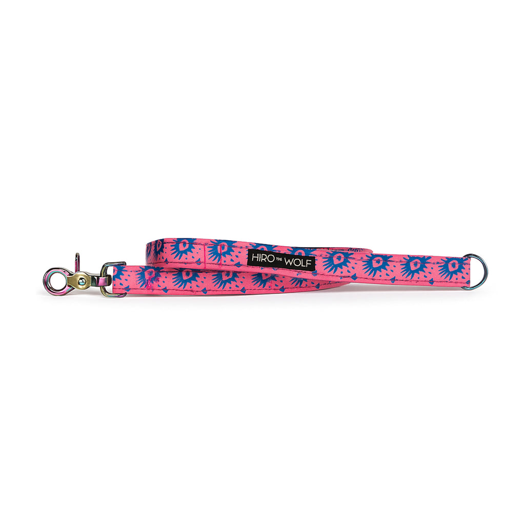 Hiro + Wolf Nebula Pink & Blue Leather-Free Dog Lead, 100 cm