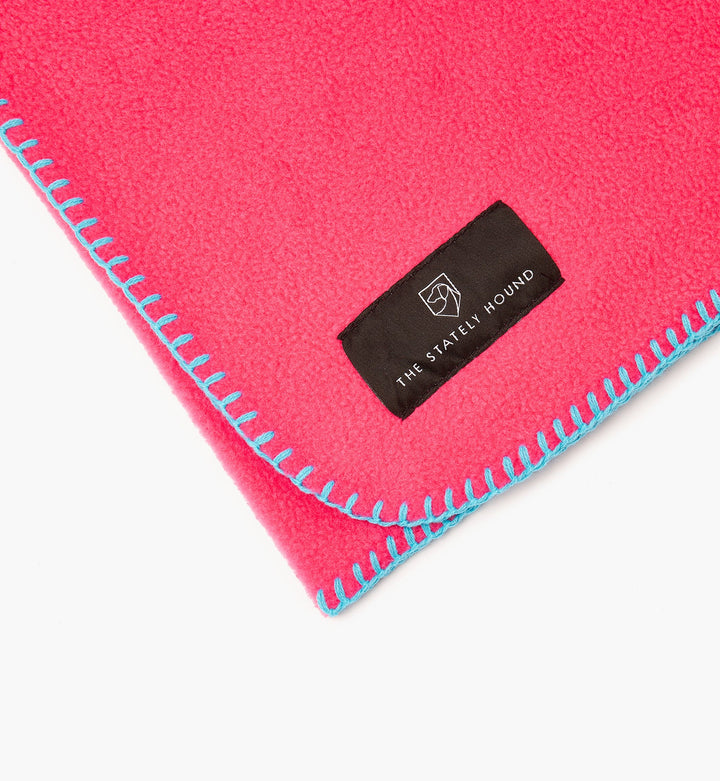 Hot Pink Fleece Dog and Puppy Blanket