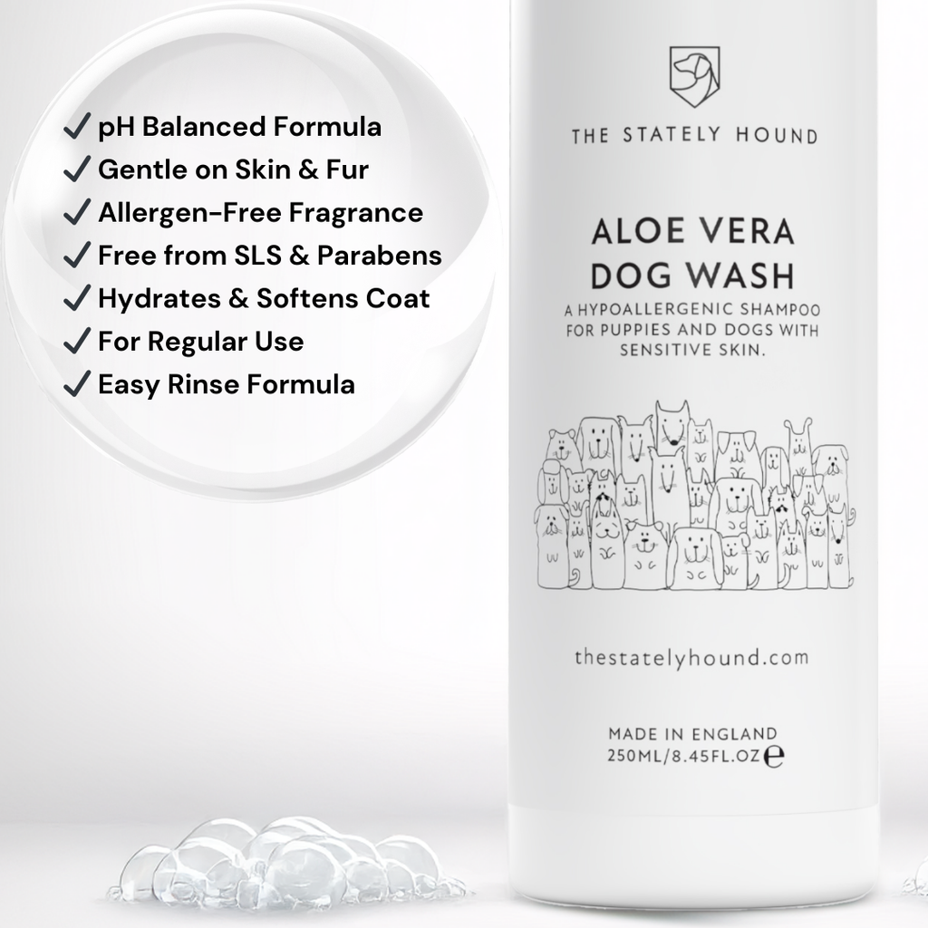 Hypoallergenic Aloe Vera Dog Shampoo | Gentle, Soothing, and Perfect for Sensitive Skin