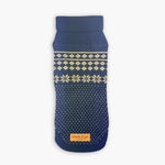 Fair Isle Patterned Dog Jumper in Navy Blue & Gold The Stately Hound