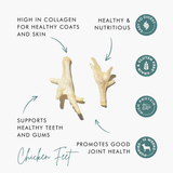 Air-Dried Puffed Chicken Feet | Natural & Nutritious Dog Treats The Stately Hound