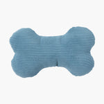 Blue Dual-Sided Corduroy & Cotton Plush Bone Toy – Soft, Durable & Engaging The Stately Hound