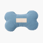 Blue Dual-Sided Corduroy & Cotton Plush Bone Toy – Soft, Durable & Engaging The Stately Hound