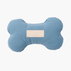 Blue Dual-Sided Corduroy & Cotton Plush Bone Toy – Soft, Durable & Engaging The Stately Hound