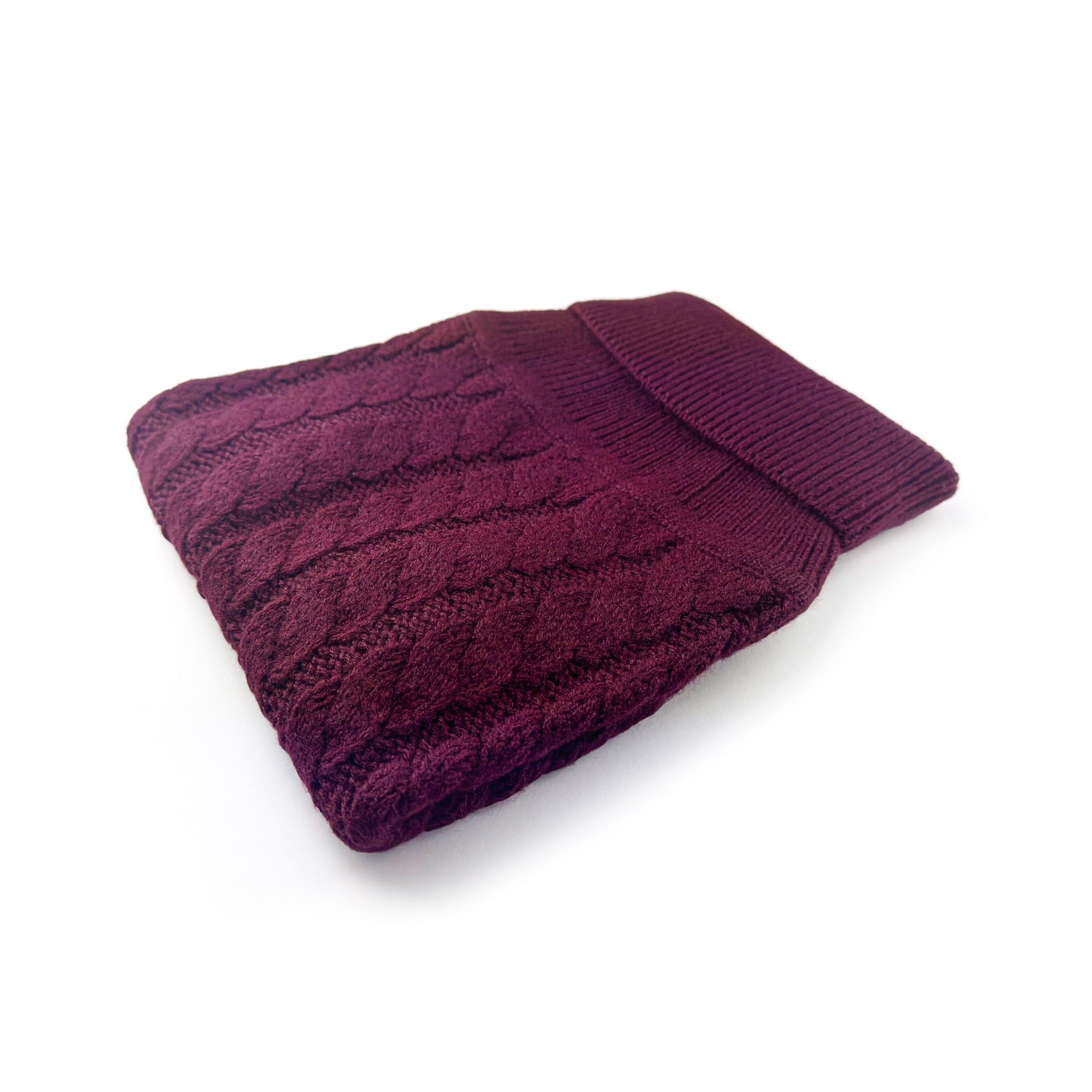 Burgundy Red Cable-Knit Dog Jumper | Warmth & Style for Your Pet The Stately Hound