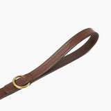 Chocolate Brown Leather Dog Collar – Durable & Stylish The Stately Hound