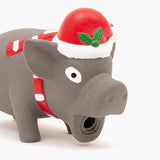 Christmas Latex Pig Dog Toy – Festive, Fun & Durable The Stately Hound