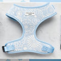 Cocopup Luxe Adjustable Dog Harness – Baby Blue Floral Design