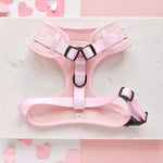 Cocopup Luxe Adjustable Neck Harness – Baby Pink Heart for Small & Medium Dogs The Stately Hound