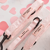 Cocopup Luxe Dog Lead - Baby Pink Heart The Stately Hound