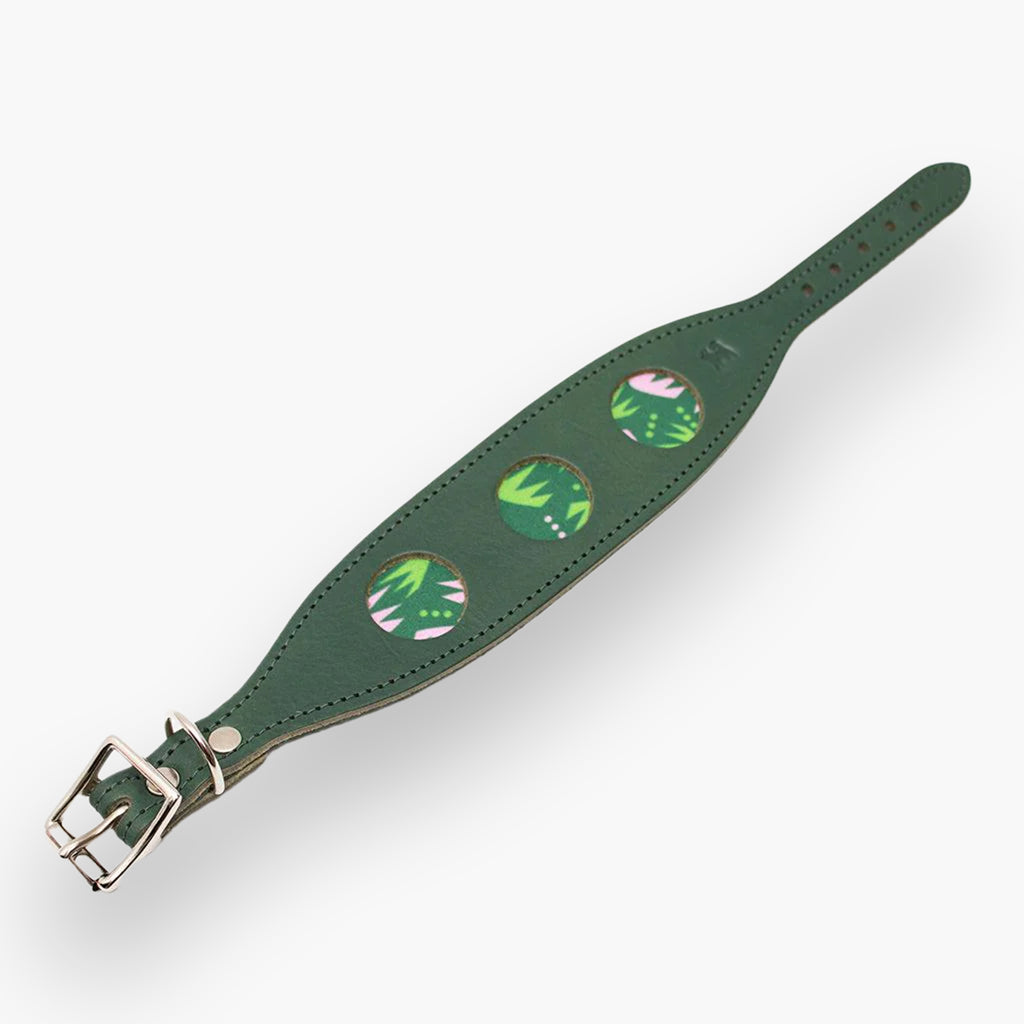 Combs Leather Whippet & Greyhound Fishtail Collar