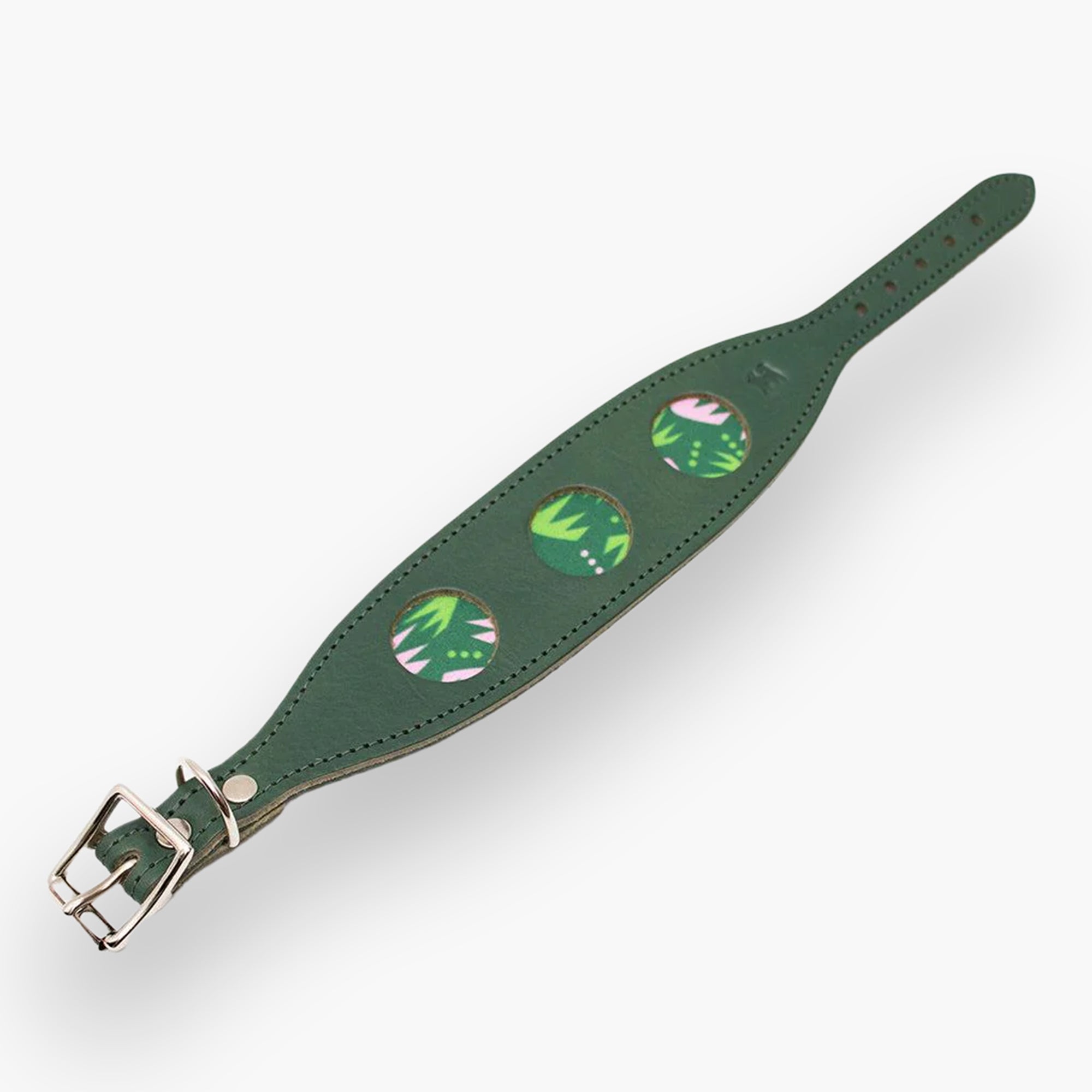 Combs Leather Whippet & Greyhound Fishtail Collar