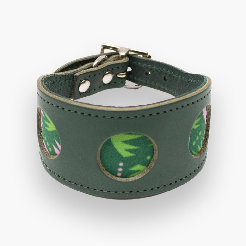 Combs Leather Whippet & Greyhound Fishtail Collar