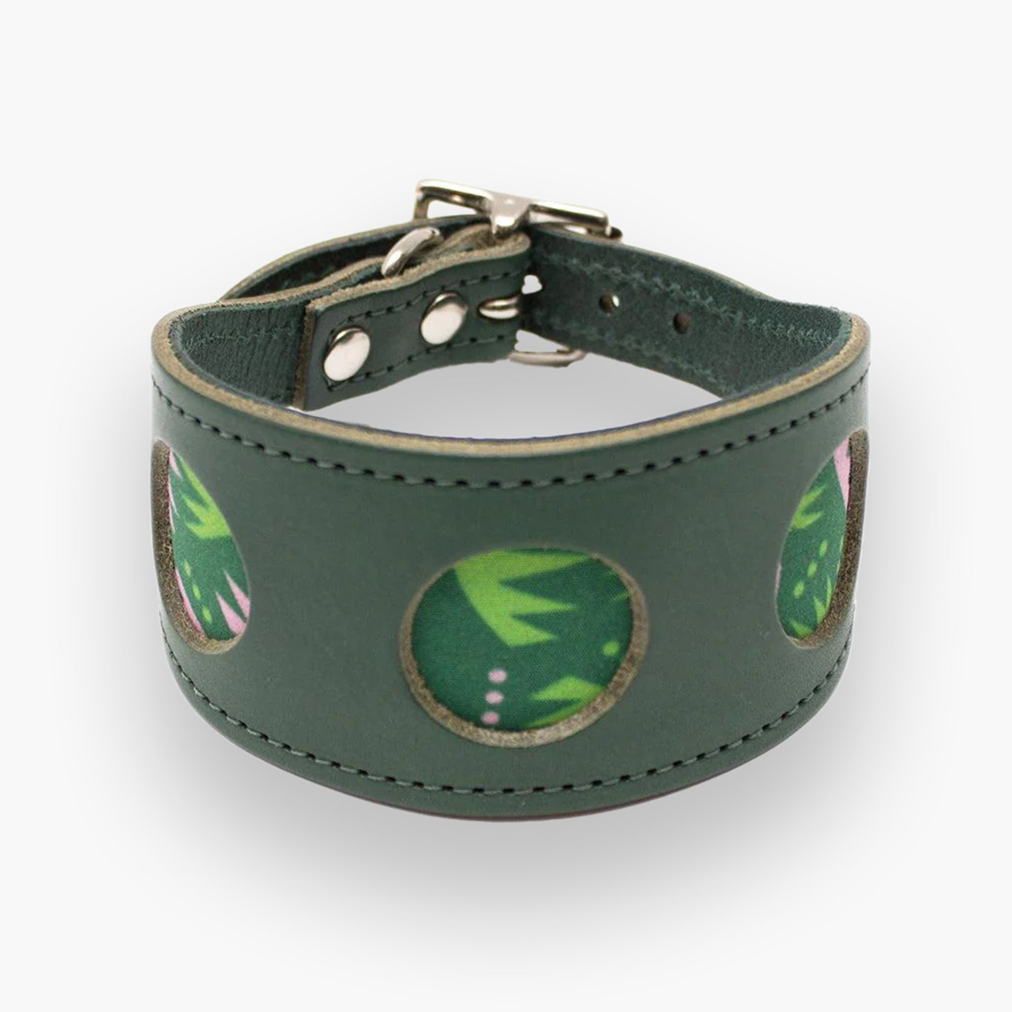 Combs Leather Whippet & Greyhound Fishtail Collar