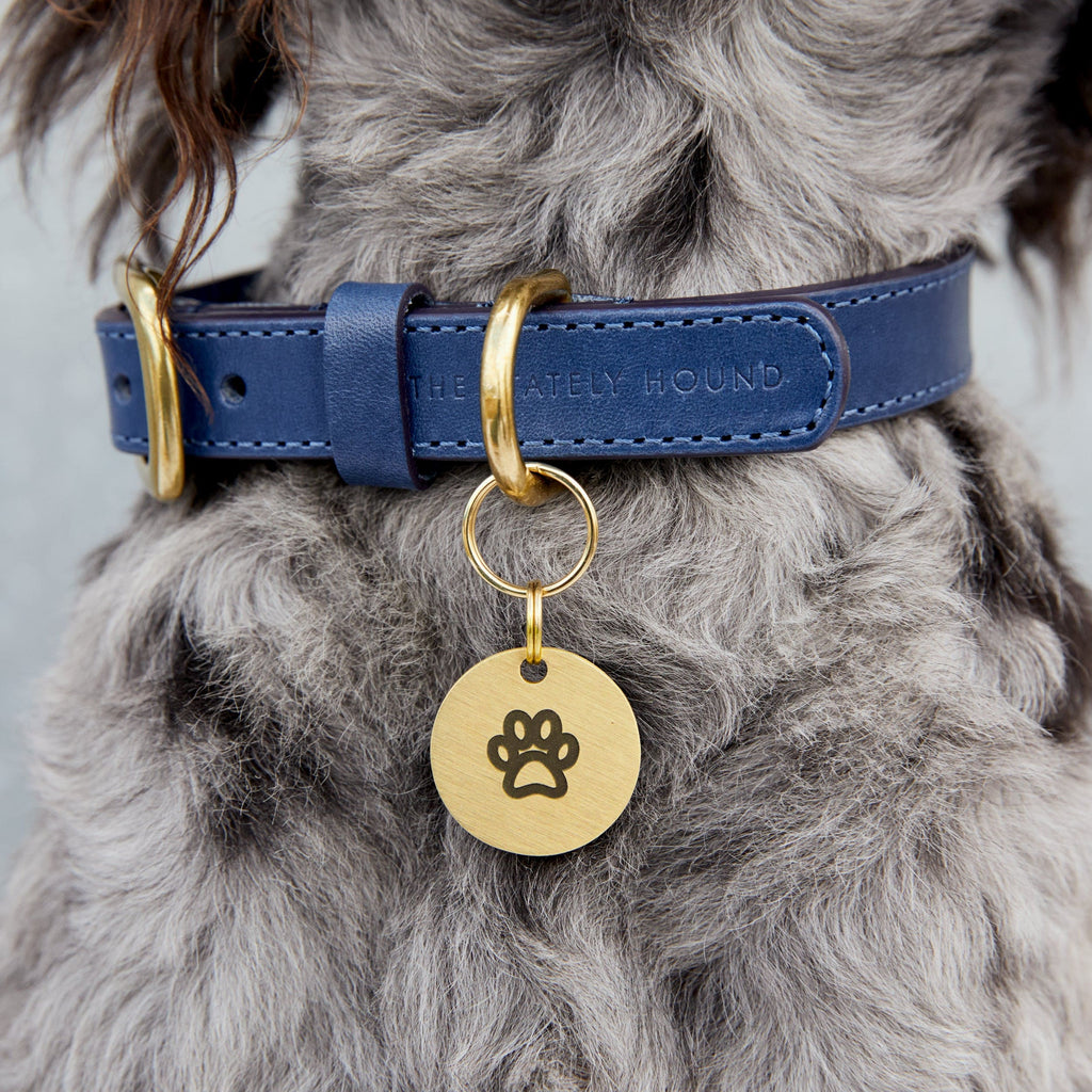 Custom-Engraved Brass Pet Name Tag – Choose Your Unique Symbol