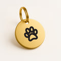 Custom-Engraved Brass Pet Name Tag – Choose Your Unique Symbol