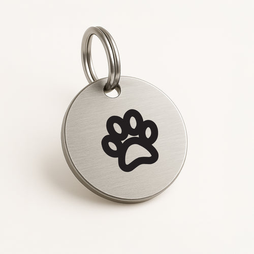 Custom-Engraved Stainless Steel Pet Name Tag – Choose Your Unique Symbol