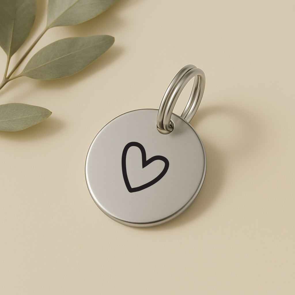 Custom Silver Stainless Steel Dog Tag – Personalised with Your Choice of Symbol