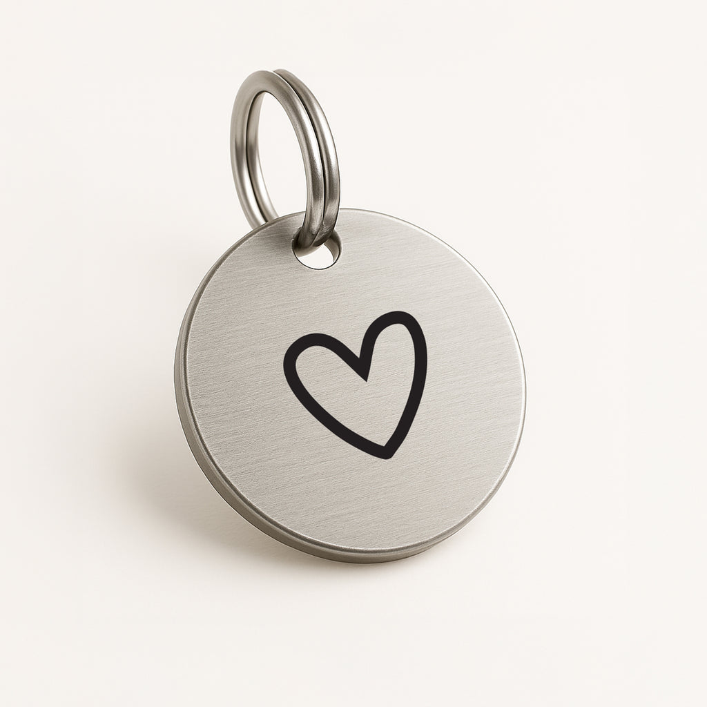 Custom Silver Stainless Steel Dog Tag – Personalised with Your Choice of Symbol