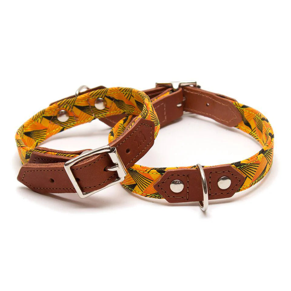 Hiro + Wolf Fireworks Dog Collar – Handmade, Bright & Adjustable