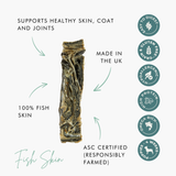 Fish Skin Fingers – Crunchy & Chewy, Natural Dog Treats The Stately Hound