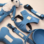FuzzYard Blue High-Quality Cotton Dog Lead with 360-Degree Rotating Clasp The Stately Hound