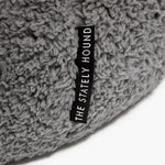 Grey Round Donut Calming Dog Bed | Secure Comfort for Peaceful Sleep The Stately Hound