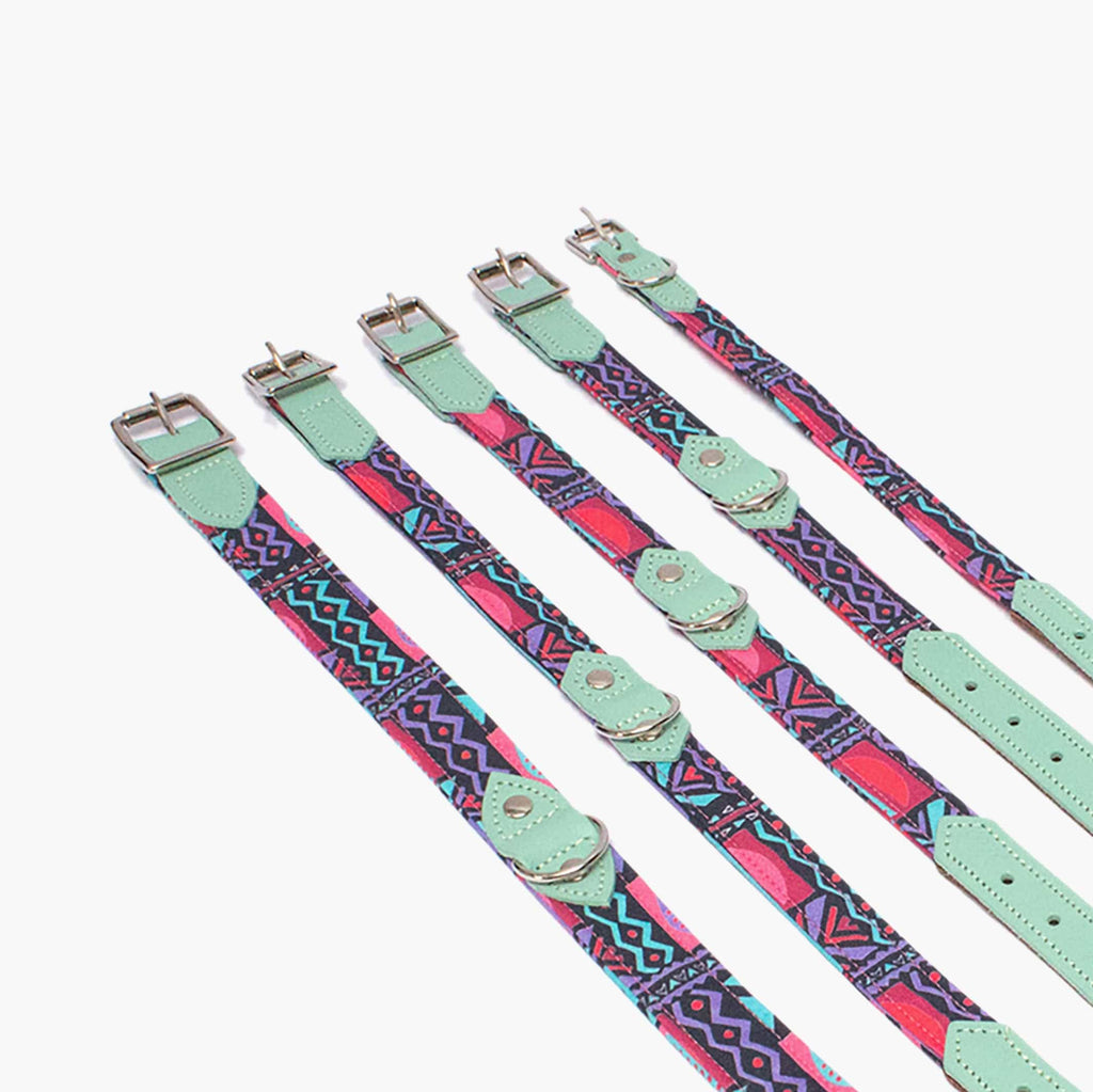 Hiro + Wolf Mud Cloth Dog Collar - Handmade, Stylish & Adjustable