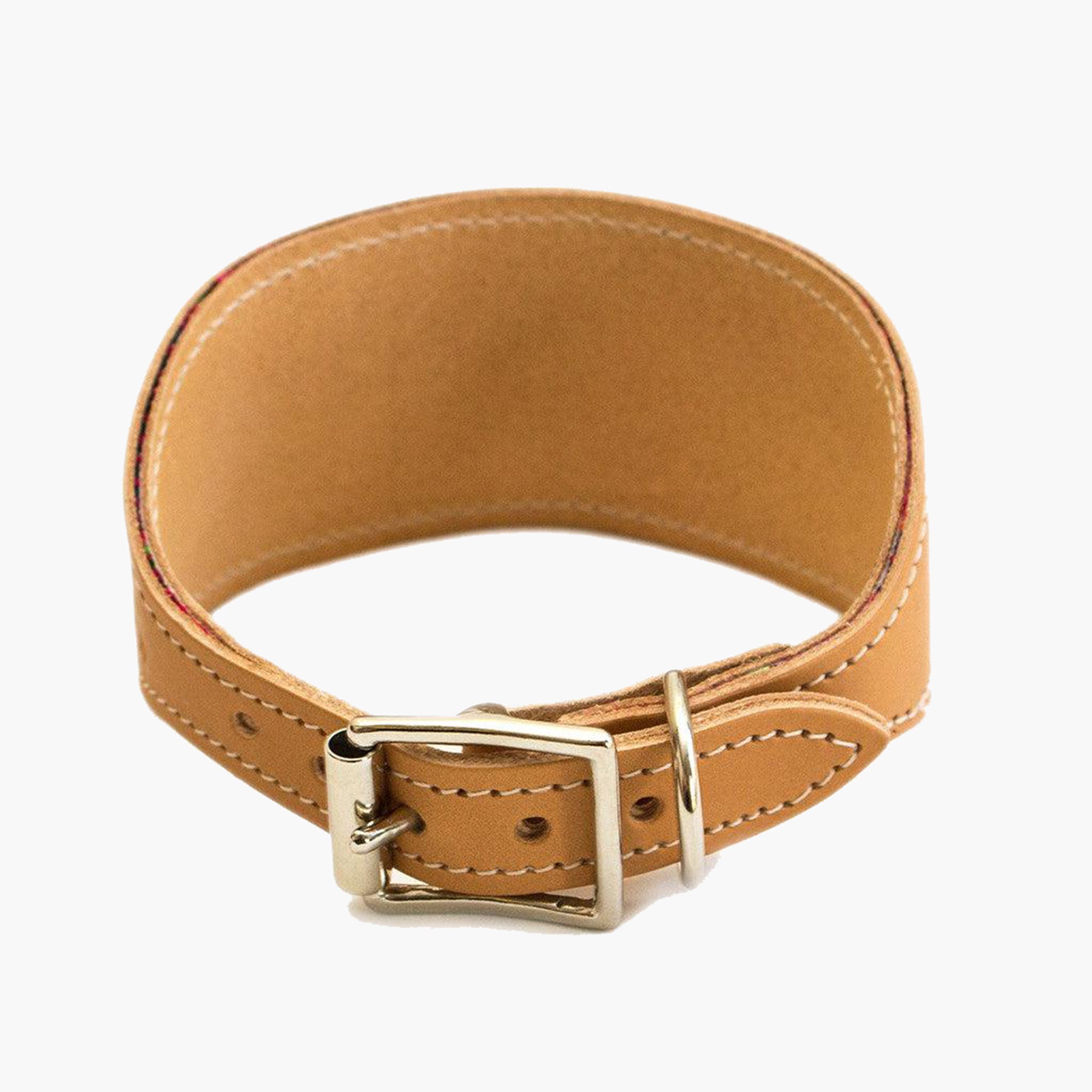 Inca Pink Leather Whippet & Greyhound Fishtail Collar