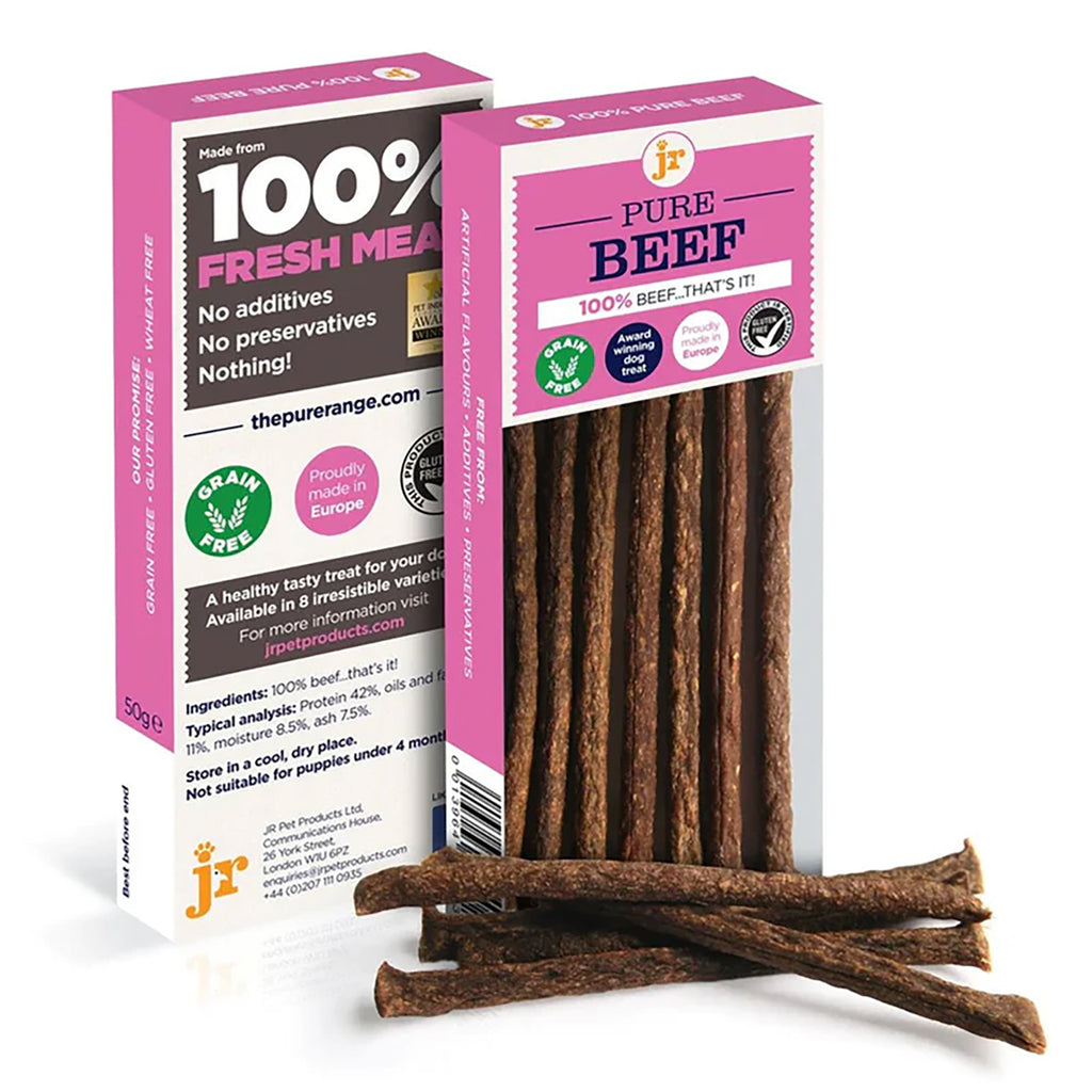 JR Pet Pure Beef Sticks – 100% Natural, Grain-Free Dog Treats